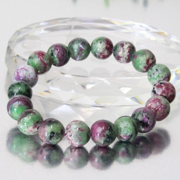 ルビーインゾイサイト ブレスレット 一点物 ruby 高品質 ブレス 一点物 ｜メンズ レディース ...