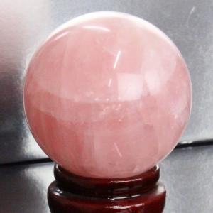 ローズクォーツ 丸玉 水晶玉 rose quartz 紅水晶 原石 一点物【59mm玉】｜lulu-house