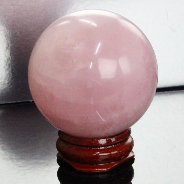 ローズクォーツ 丸玉 水晶玉 rose quartz 紅水晶 原石 パワーストーン【48mm玉】