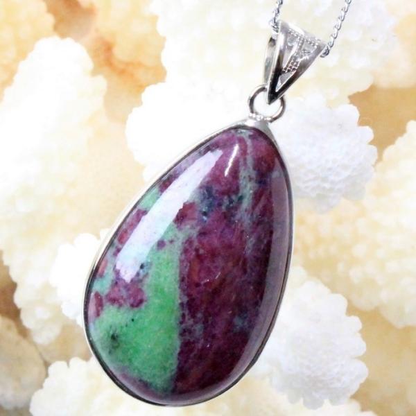 ルビーインゾイサイト ペンダント ネックレス ペンダントトップ Pendant Necklace R...