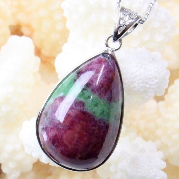 ルビーインゾイサイト ペンダント ネックレス ペンダントトップ Pendant Necklace R...