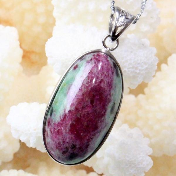 ルビーインゾイサイト ペンダント ネックレス ペンダントトップ Pendant Necklace R...