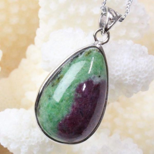 ルビーインゾイサイト ペンダント ネックレス ペンダントトップ Pendant Necklace R...