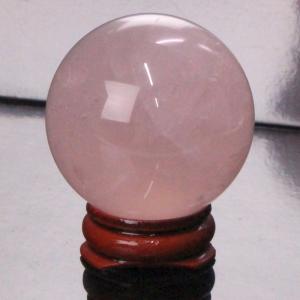 【一点物 44mm玉】 ローズクォーツ 丸玉 水晶玉 球体 丸玉 玉 球 原石 Ball 大玉 rose quartz 紅水晶 魔除け 置物 浄化用 お守り パワーストーン｜lulu-house