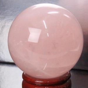 ローズクォーツ 丸玉 【59mm レア 1点物】 大玉 水晶玉 原石 ローズ