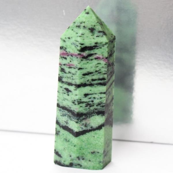 ルビーインゾイサイト 原石 ポイント Point 浄化 柱 石 置物 原石 ポイント ルビー rub...