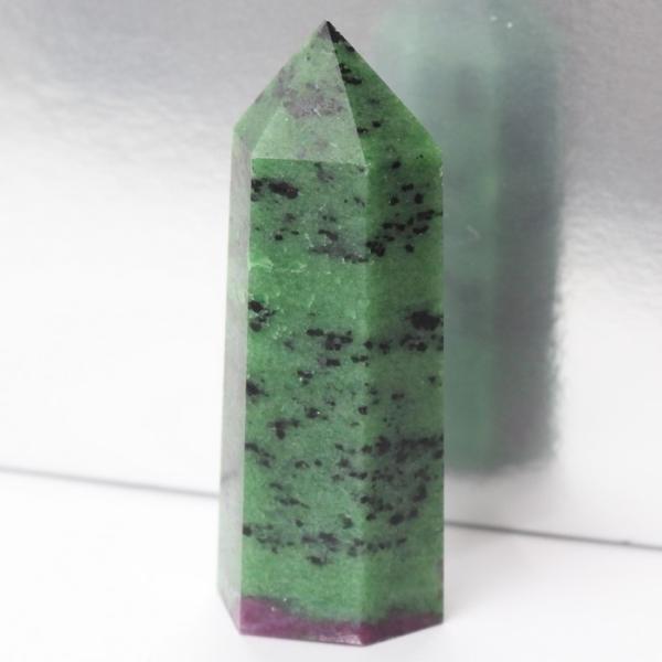 ルビーインゾイサイト 原石 ポイント ポイント インテリア Point 浄化 柱 石 置物 原石 ル...