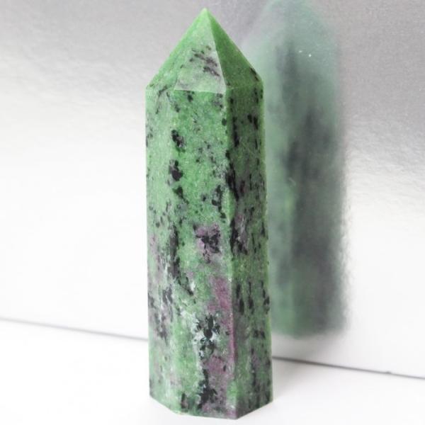 ルビーインゾイサイト 原石 ポイント Point 浄化 柱 石 置物 原石 ポイント ルビー rub...