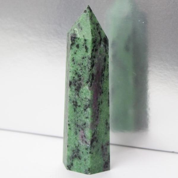 ルビーインゾイサイト 原石 ポイント ポイント インテリア Point 浄化 柱 石 置物 原石 ル...