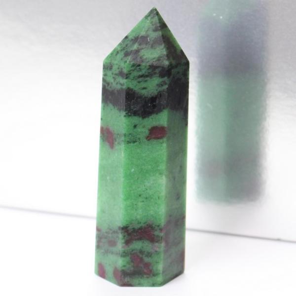 ルビーインゾイサイト 原石 ポイント Point 浄化 柱 石 置物 原石 ポイント ルビー rub...