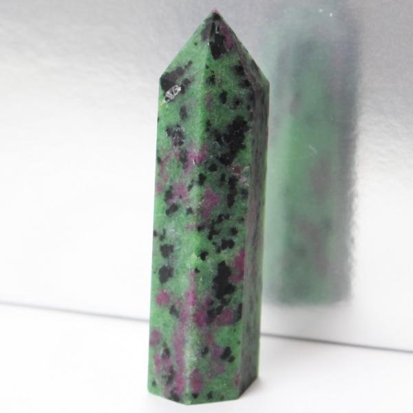 ルビーインゾイサイト 原石 ポイント Point 浄化 柱 石 置物 原石 ポイント ルビー rub...