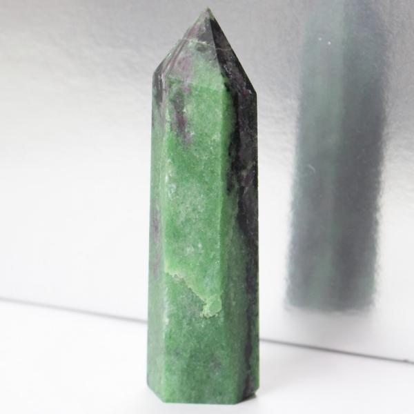 ルビーインゾイサイト 原石 ポイント ポイント インテリア Point 浄化 柱 石 置物 原石 ル...