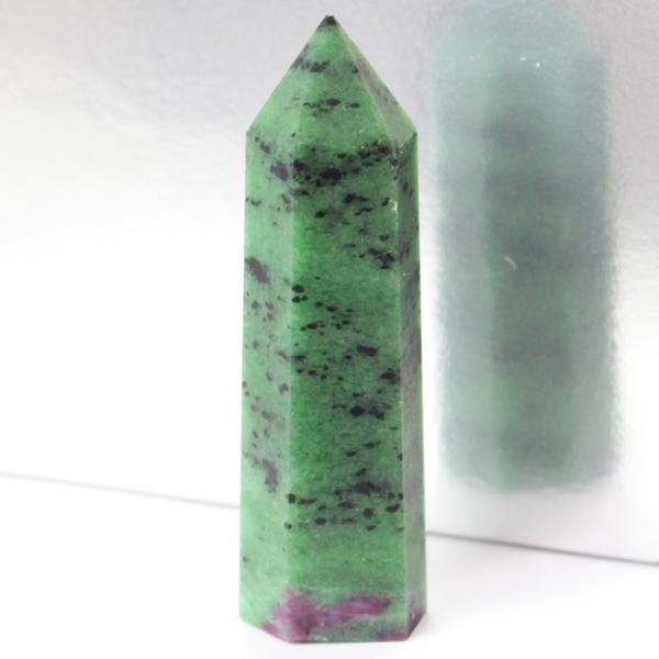 ルビーインゾイサイト 原石 ポイント Point 浄化 柱 石 置物 原石 ポイント ルビー rub...