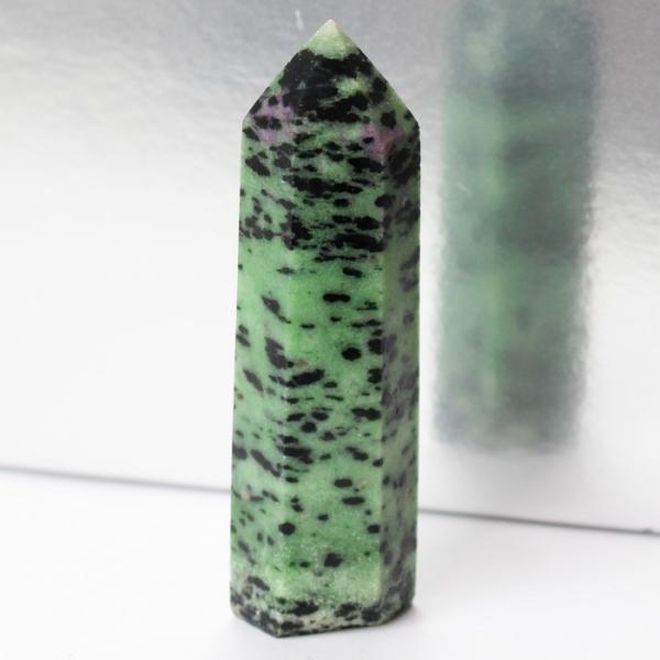 ルビーインゾイサイト 原石 ポイント Point 浄化 柱 石 置物 原石 ポイント ルビー rub...