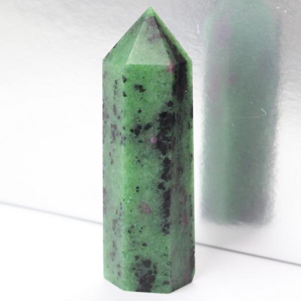 ルビーインゾイサイト 原石 ポイント ポイント インテリア Point 浄化 柱 石 置物 原石 ル...