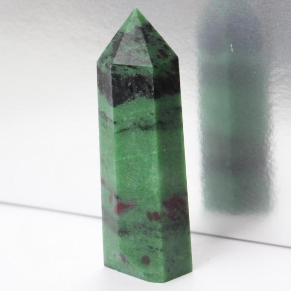 ルビーインゾイサイト 原石 ポイント 原石 ポイント Point 浄化 柱 石 置物 ルビー rub...