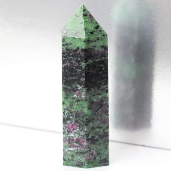 ルビーインゾイサイト 原石 ポイント Point 浄化 柱 石 置物 原石 ポイント ルビー rub...