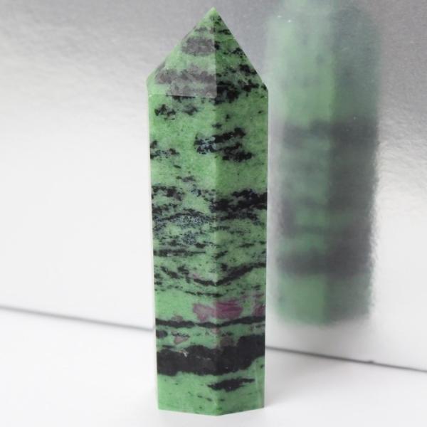 ルビーインゾイサイト 原石 ポイント Point 浄化 柱 石 置物 原石 ポイント ルビー rub...