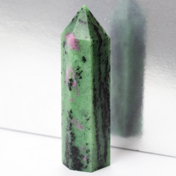ルビーインゾイサイト 原石 ポイント 原石 ポイント Point 浄化 柱 石 置物 ルビー rub...