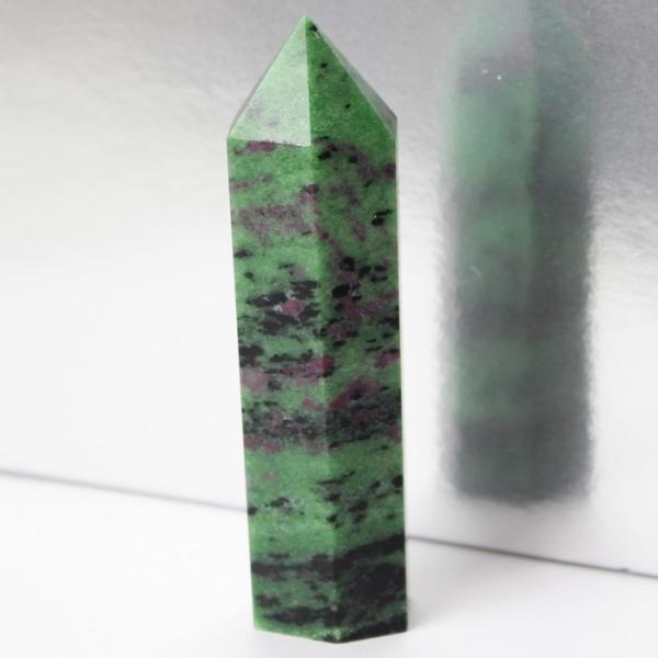 ルビーインゾイサイト 原石 ポイント Point 浄化 柱 石 置物 原石 ポイント ルビー rub...