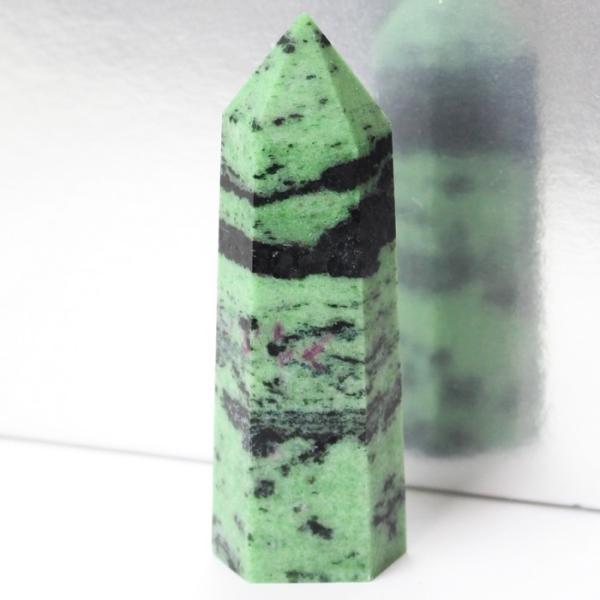 ルビーインゾイサイト 原石 ポイント ポイント インテリア Point 浄化 柱 石 置物 原石 ル...