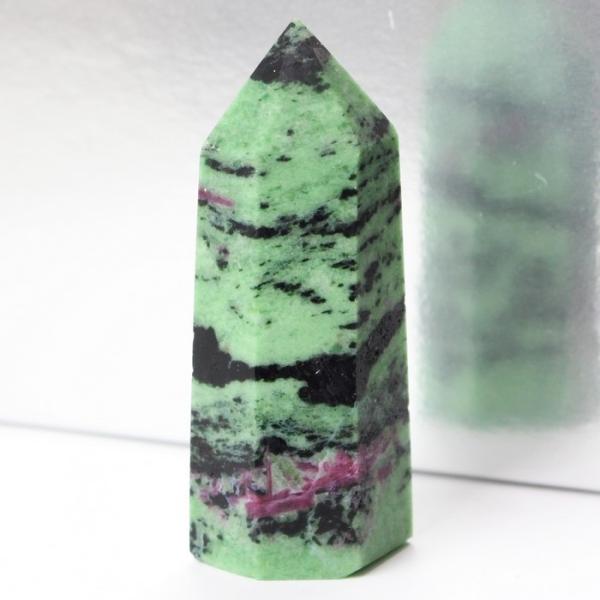 ルビーインゾイサイト 原石 ポイント ポイント インテリア Point 浄化 柱 石 置物 原石 ル...