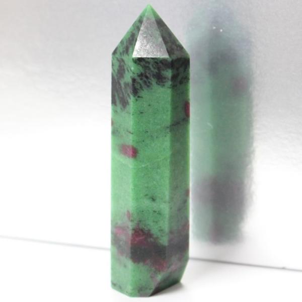 ルビーインゾイサイト 原石 ポイント Point 浄化 柱 石 置物 原石 ポイント ルビー rub...
