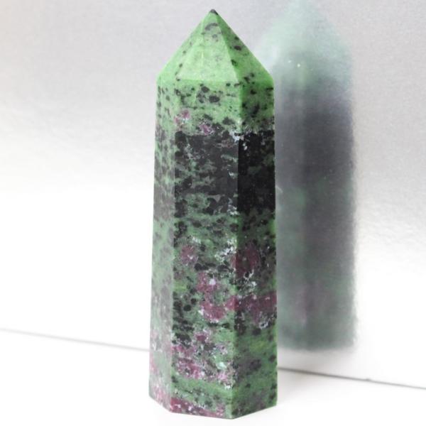 ルビーインゾイサイト 原石 ポイント Point 浄化 柱 石 置物 原石 ポイント ルビー rub...