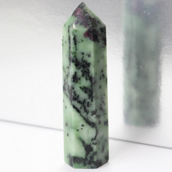 ルビーインゾイサイト 原石 ポイント Point 浄化 柱 石 置物 原石 ポイント ルビー rub...