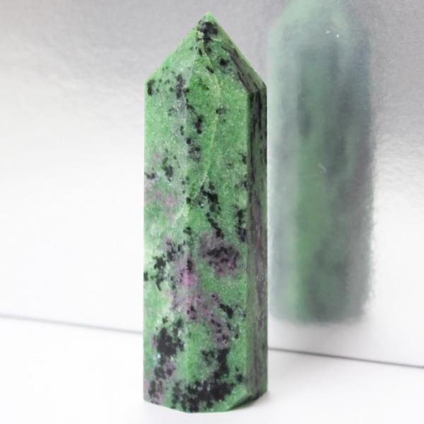ルビーインゾイサイト 原石 ポイント Point 浄化 柱 石 置物 原石 ポイント ルビー rub...