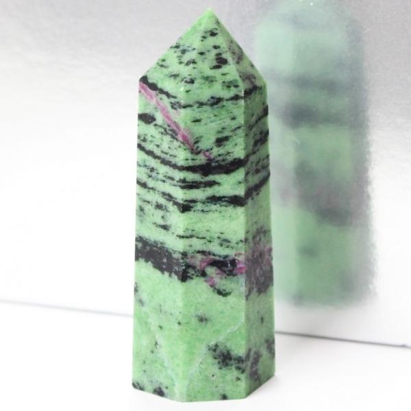 ルビーインゾイサイト 原石 ポイント Point 浄化 柱 石 置物 原石 ポイント ルビー rub...