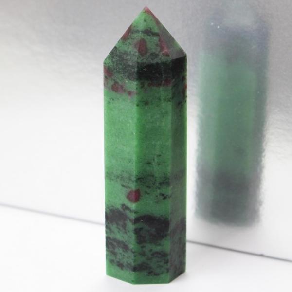 ルビーインゾイサイト 原石 ポイント 原石 ポイント Point 浄化 柱 石 置物 ルビー rub...