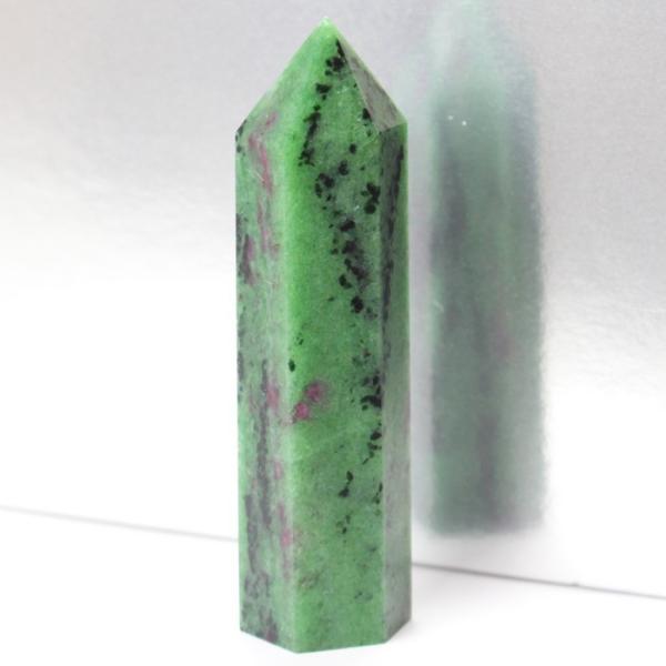 ルビーインゾイサイト 原石 ポイント Point 浄化 柱 石 置物 原石 ポイント ルビー rub...