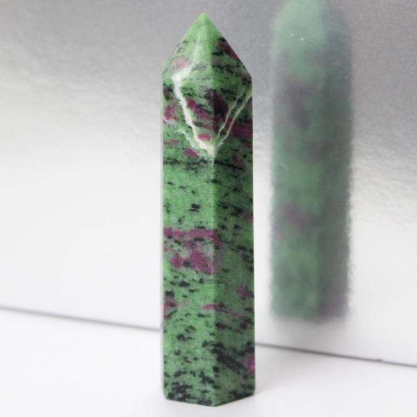 ルビーインゾイサイト 原石 ポイント Point 浄化 柱 石 置物 原石 ポイント ルビー rub...