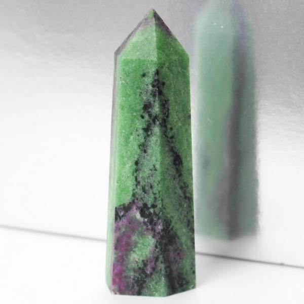 ルビーインゾイサイト 原石 ポイント 原石 ポイント Point 浄化 柱 石 置物 ルビー rub...