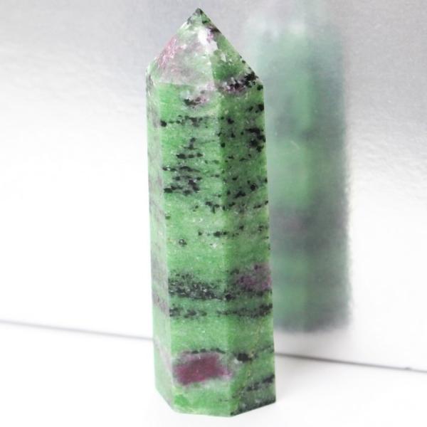 ルビーインゾイサイト 原石 ポイント ポイント インテリア Point 浄化 柱 石 置物 原石 ル...