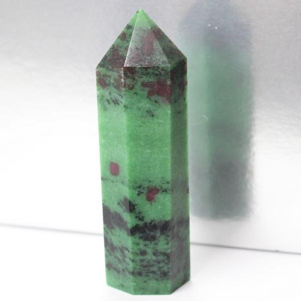 ルビーインゾイサイト 原石 ポイント Point 浄化 柱 石 置物 原石 ポイント ルビー rub...