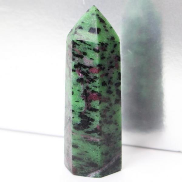ルビーインゾイサイト 原石 ポイント 原石 ポイント Point 浄化 柱 石 置物 ルビー rub...
