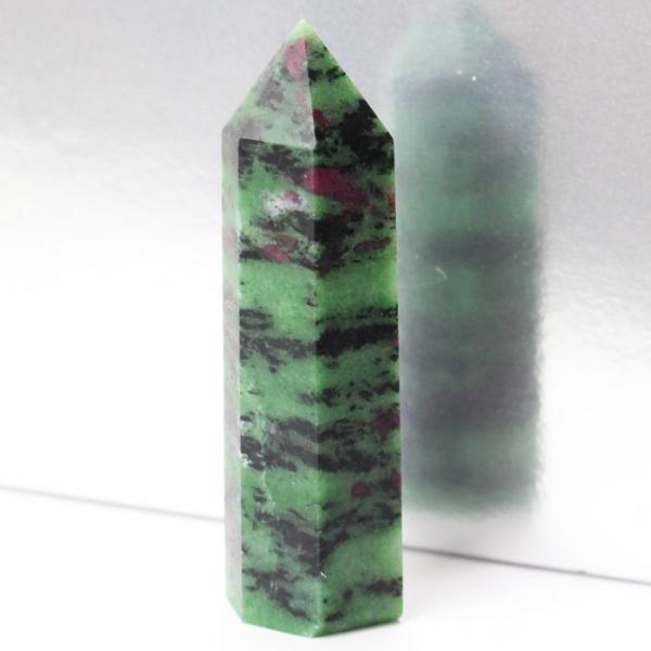 ルビーインゾイサイト 原石 ポイント ポイント インテリア Point 浄化 柱 石 置物 原石 ル...