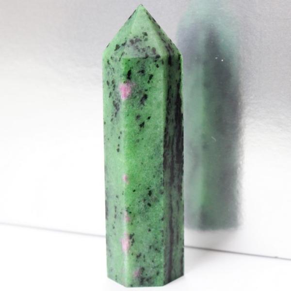 ルビーインゾイサイト 原石 ポイント Point 浄化 柱 石 置物 原石 ポイント ルビー rub...