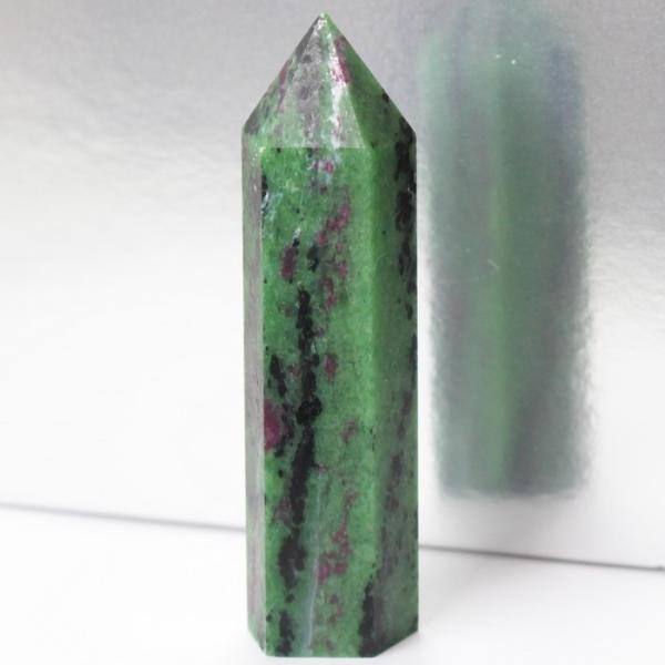 ルビーインゾイサイト 原石 ポイント ポイント インテリア Point 浄化 柱 石 置物 原石 ル...