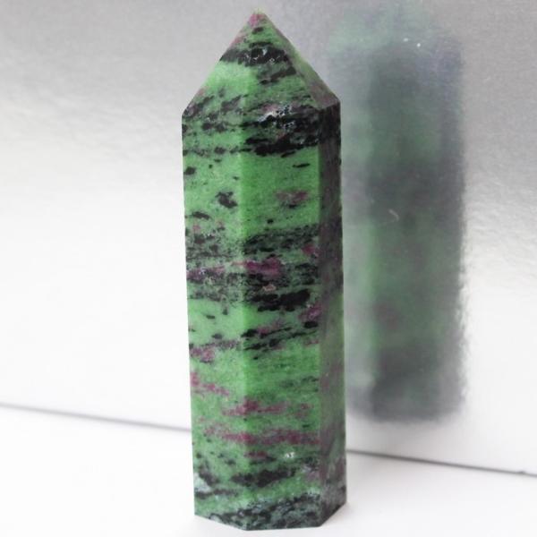 ルビーインゾイサイト 原石 ポイント Point 浄化 柱 石 置物 原石 ポイント ルビー rub...