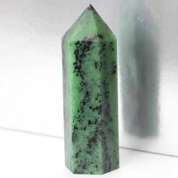 ルビーインゾイサイト 原石 ポイント Point 浄化 柱 石 置物 原石 ポイント ルビー rub...