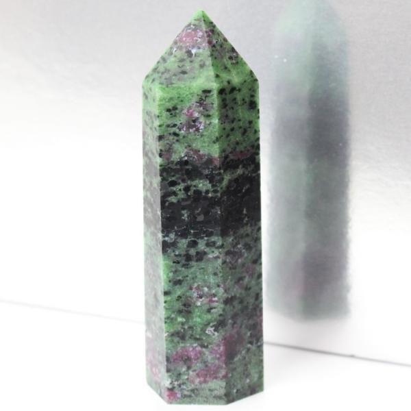ルビーインゾイサイト 原石 ポイント Point 浄化 柱 石 置物 原石 ポイント ルビー rub...