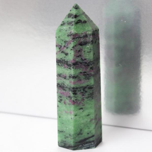 ルビーインゾイサイト 原石 ポイント Point 浄化 柱 石 置物 原石 ポイント ルビー rub...