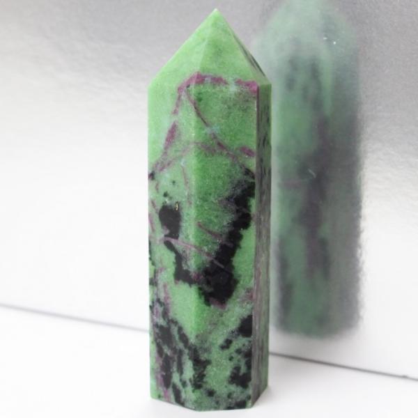 ルビーインゾイサイト 原石 ポイント Point 浄化 柱 石 置物 原石 ポイント ルビー rub...