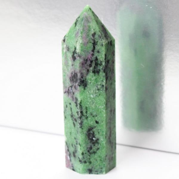 ルビーインゾイサイト 原石 ポイント Point 浄化 柱 石 置物 原石 ポイント ルビー rub...