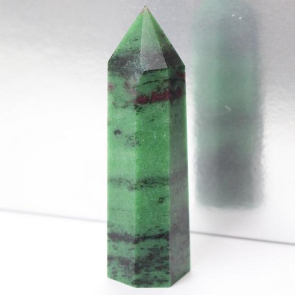 ルビーインゾイサイト 原石 ポイント ポイント インテリア Point 浄化 柱 石 置物 原石 ル...