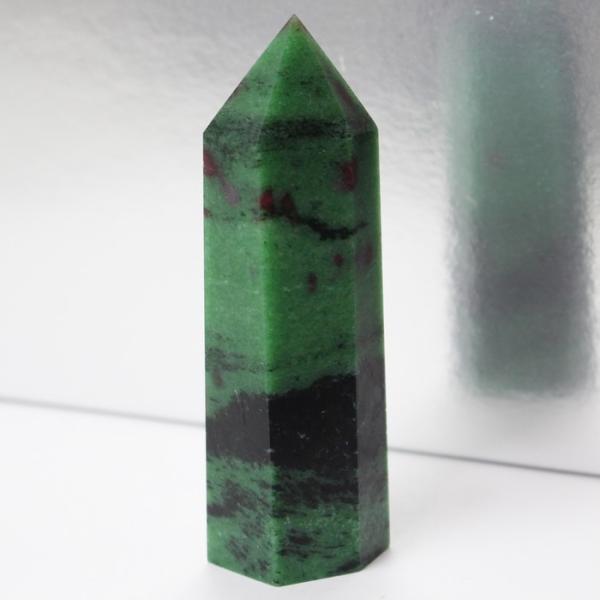 ルビーインゾイサイト 原石 ポイント Point 浄化 柱 石 置物 原石 ポイント ルビー rub...