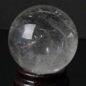 水晶 丸玉 球体 原石 鉱物 置物 クォーツ クラスター 石 天然石【56mm